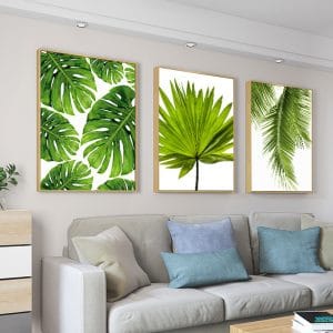 Home Decor Green Plant Canvas Painting