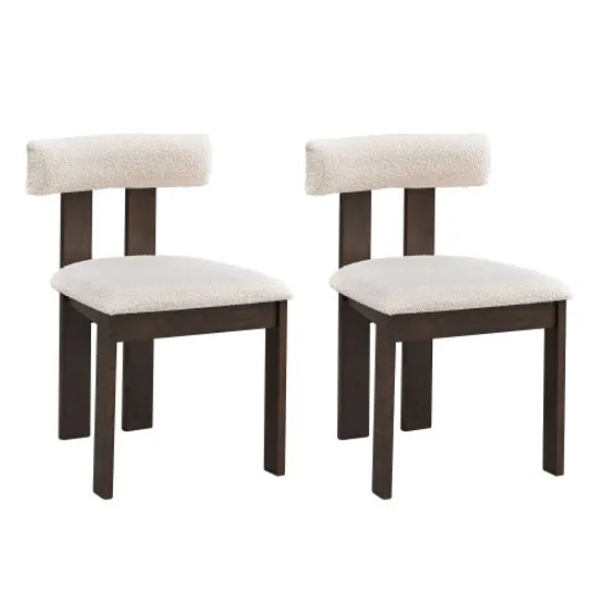 Set Of 2 Wooden Dining Chairs - Image 5