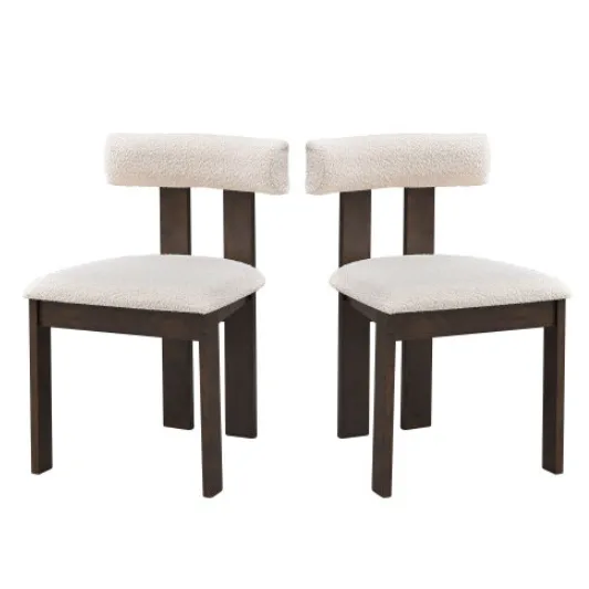 Set Of 2 Wooden Dining Chairs - Image 3