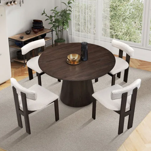 Set Of 2 Wooden Dining Chairs - Image 2