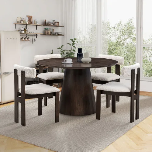 Set Of 2 Wooden Dining Chairs