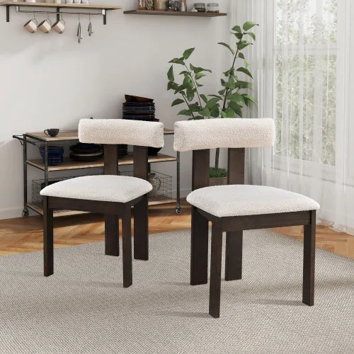 Set Of 2 Wooden Dining Chairs - Image 4